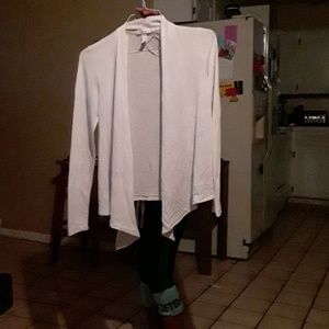 White cardigan